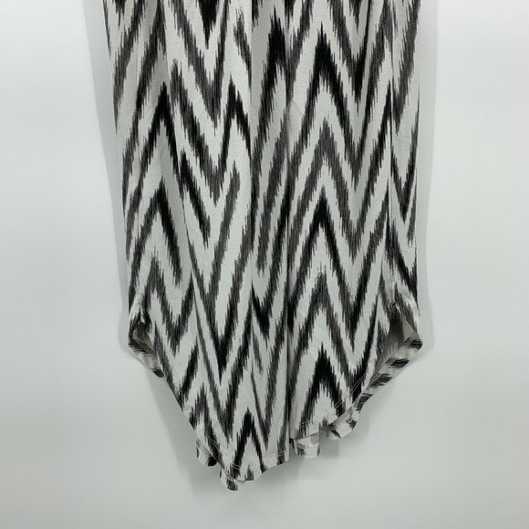 Banana Republic Dress Chevron Cross Back Sleeveless Jersey Midi - Picture 10 of 12